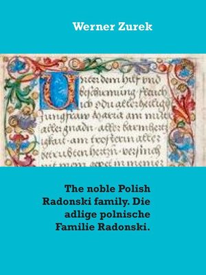 cover image of The noble Polish Radonski family. Die adlige polnische Familie Radonski.